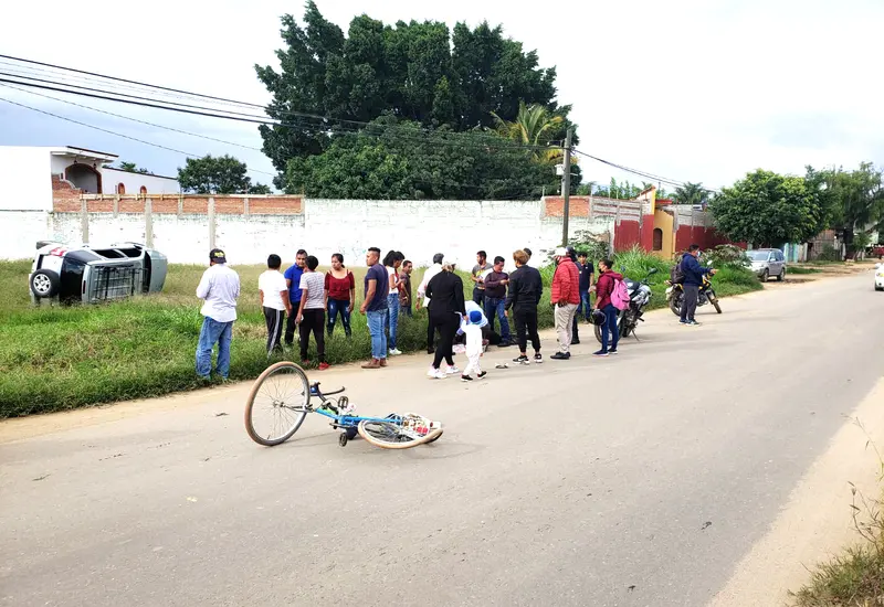 Ciclista es arrollado por automóvil