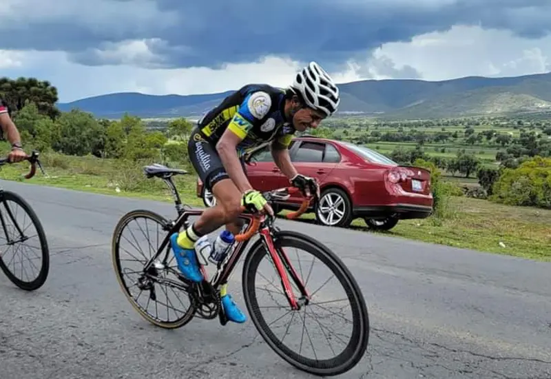 Ciclista en Yehualtepec