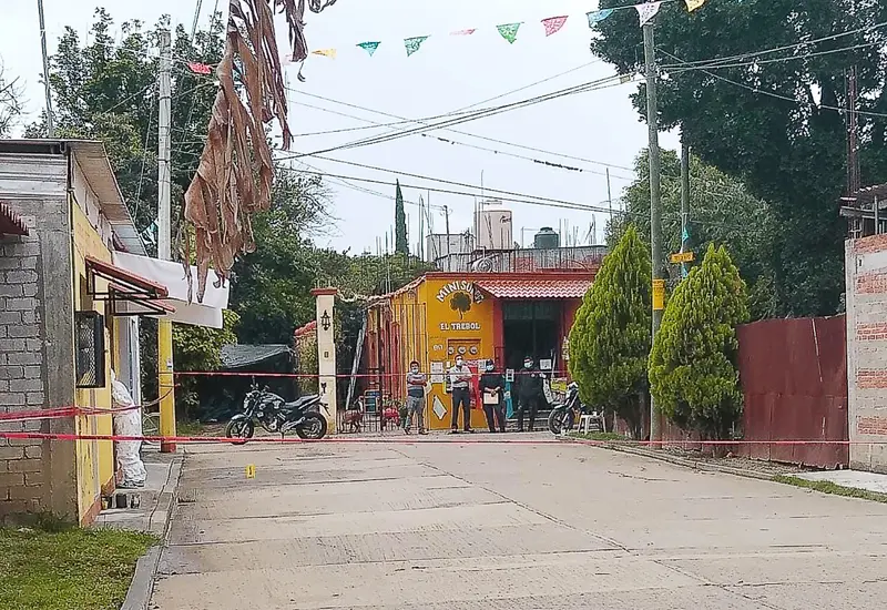 Área acordonada por feminicidio en Oaxaca