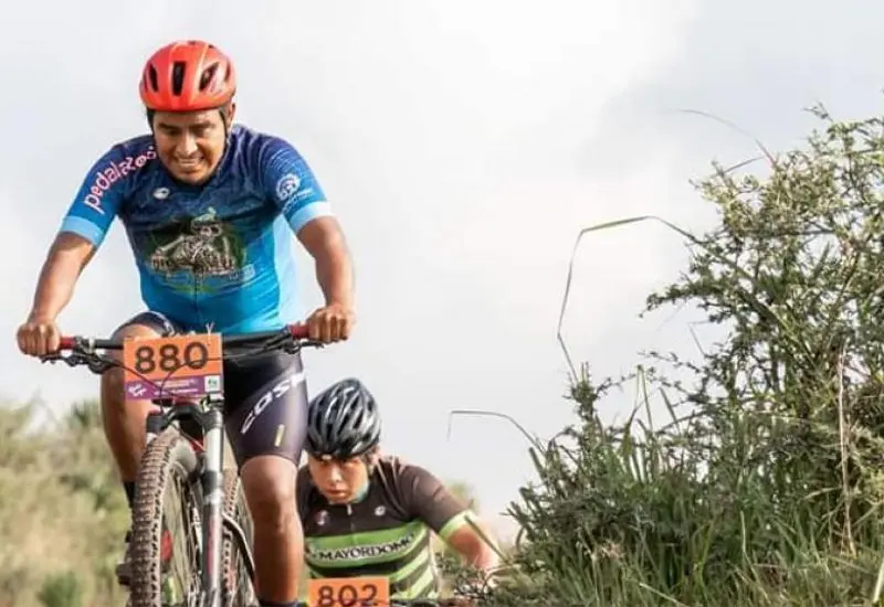 Ciclista en Maratón