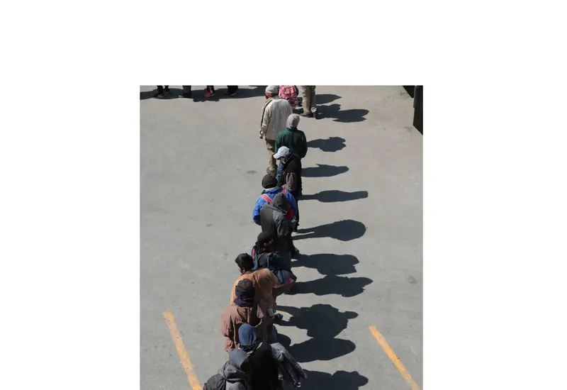 Migrantes en la frontera