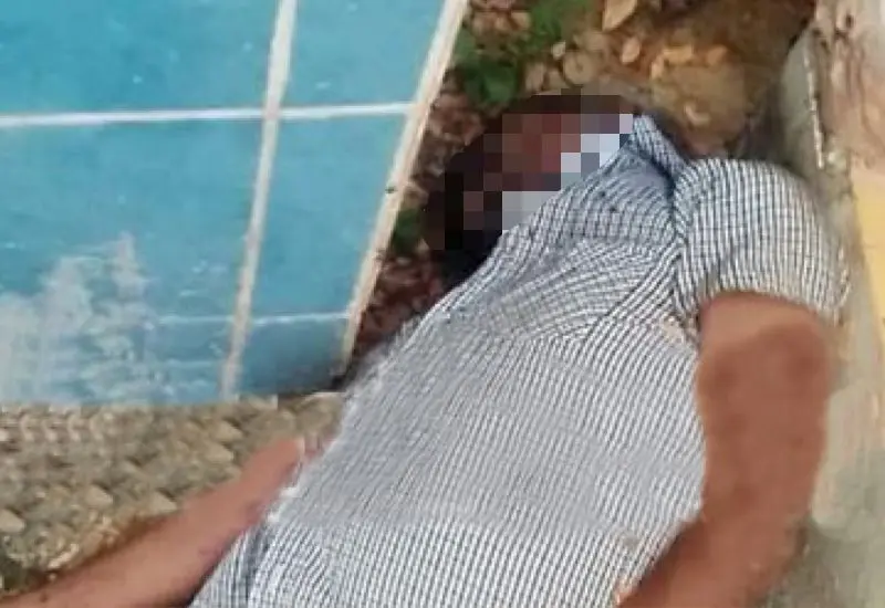 Cuerpo sin vida en panteón