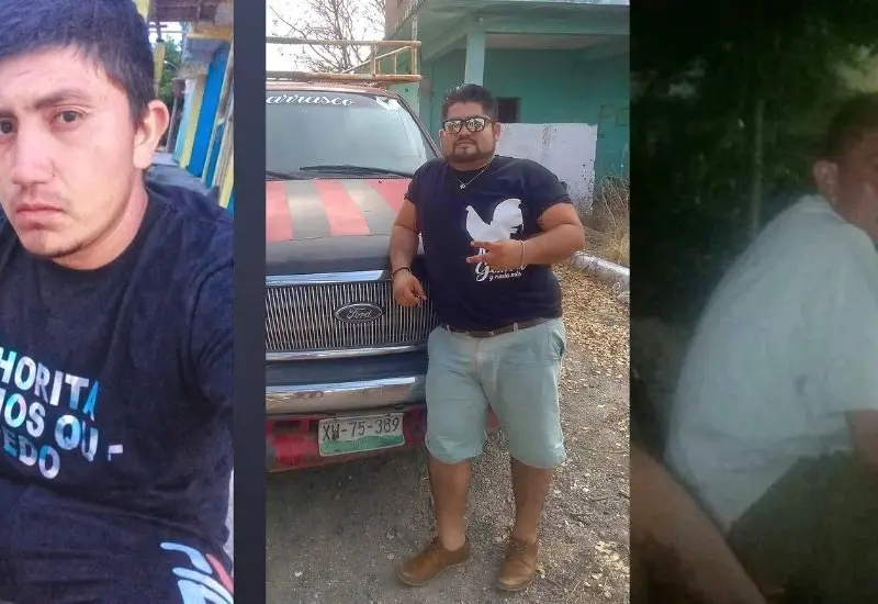 Los tres ejecutados en Unión Hidalgo