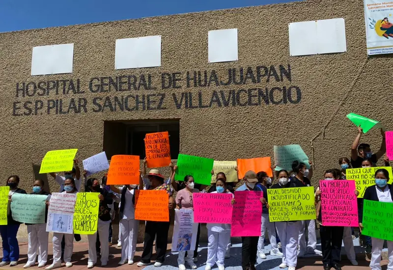 Personal médico protesta