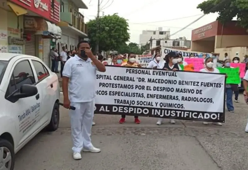 Personal médico protesta
