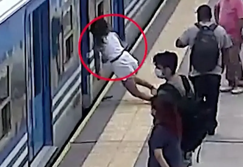 Accidente en tren