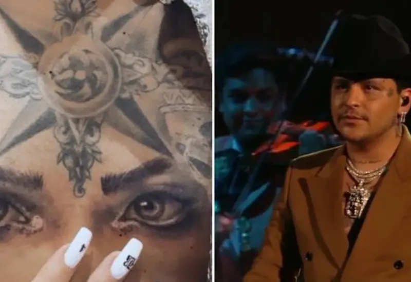 Tatuaje de Christian Nodal 
