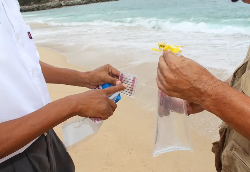 Personas en la playa