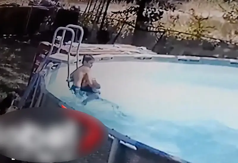 Accidente en piscina