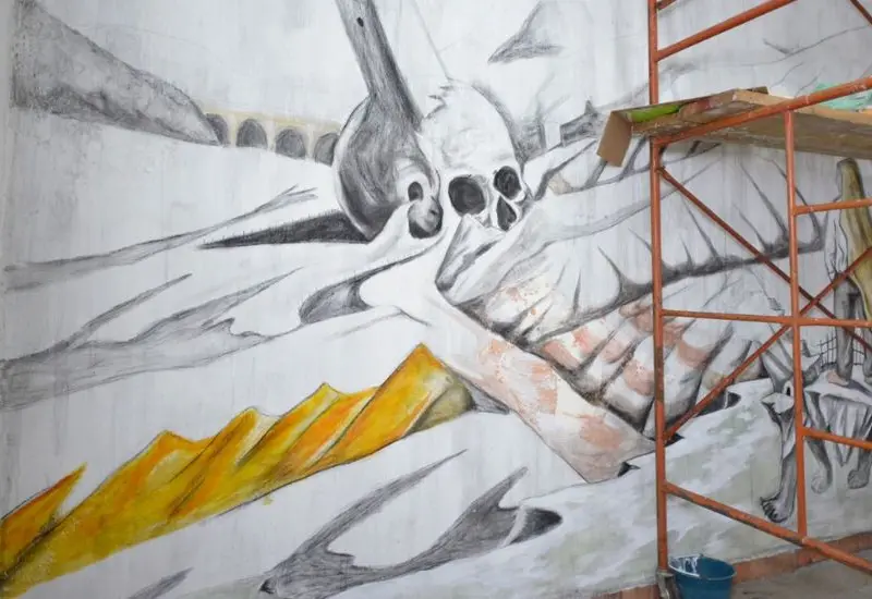 mural en palacio de gobierno