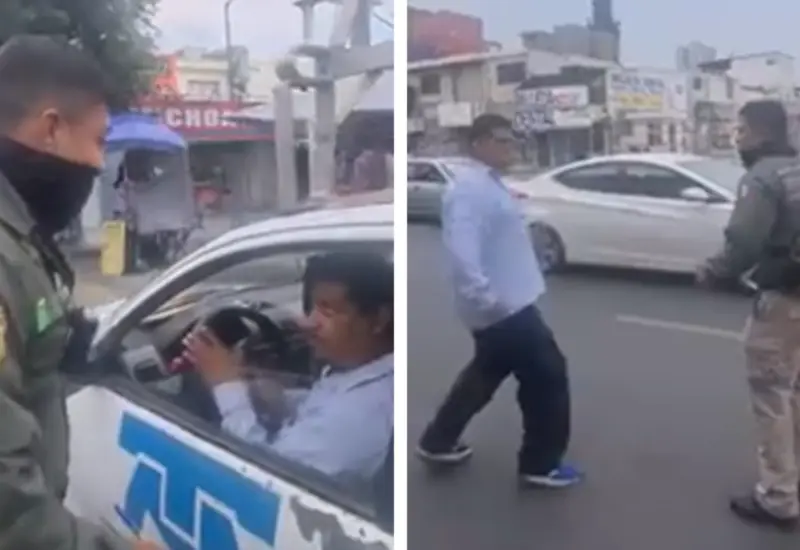 Golpean a agente de movilidad