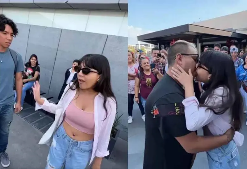 La joven escucha la propuesta y tras una discusión con su pareja, decide aceptar el intercambio.