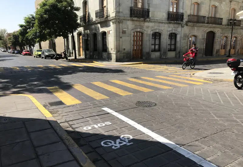 Ciclovía en centro histórico