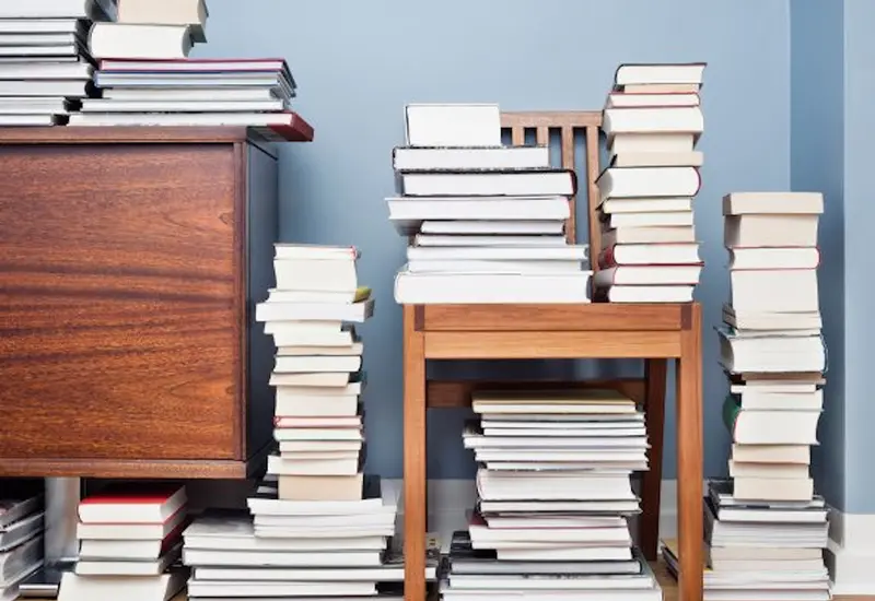 Pilas de libros