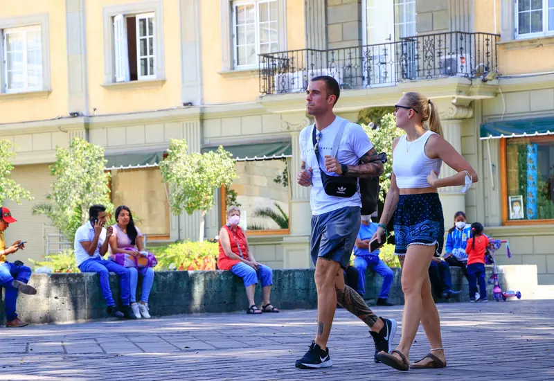Turistas extranjeros en Oaxaca