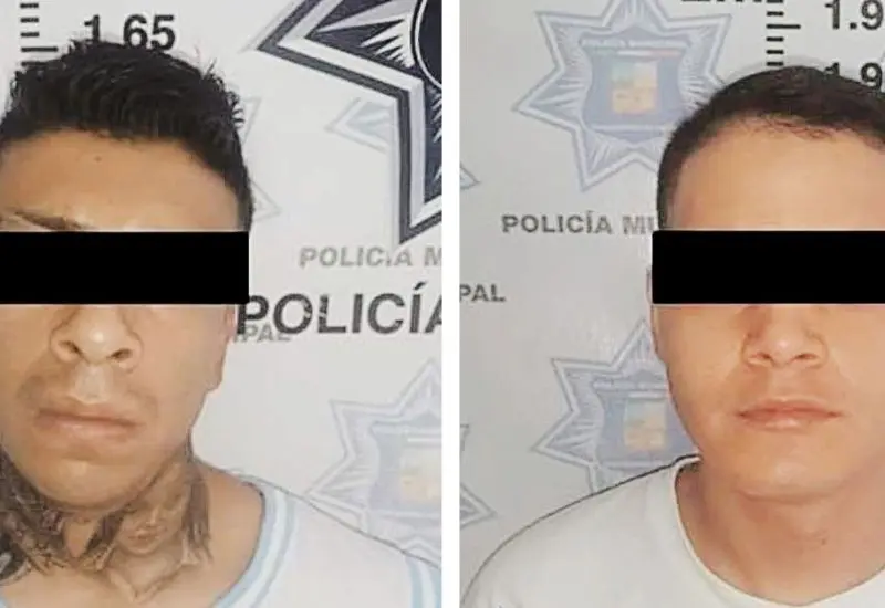  Armas y cartuchos asegurados a los detenidos.