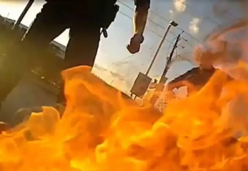 Incendio en gasolinera