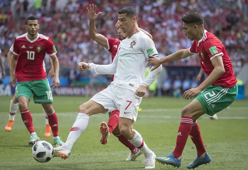 Cristiano Ronaldo abrió el marcador en el triunfo de Portugal.