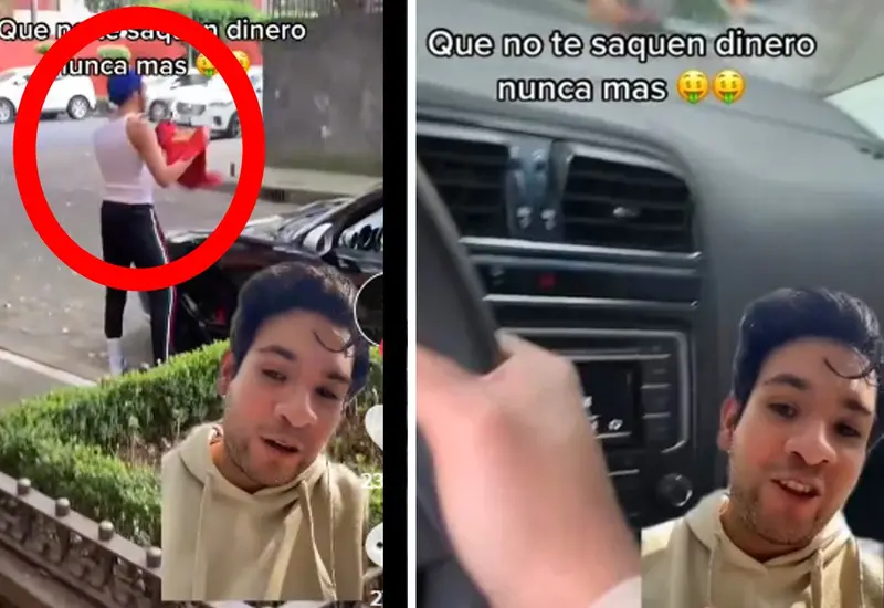 Usuarios critican la estrategia de conductor para alejar a limpiaparabrisas. 