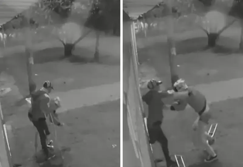 La agresión habría iniciado porque dos sujetos se disputaban un encendedor que encontraron en el suelo.