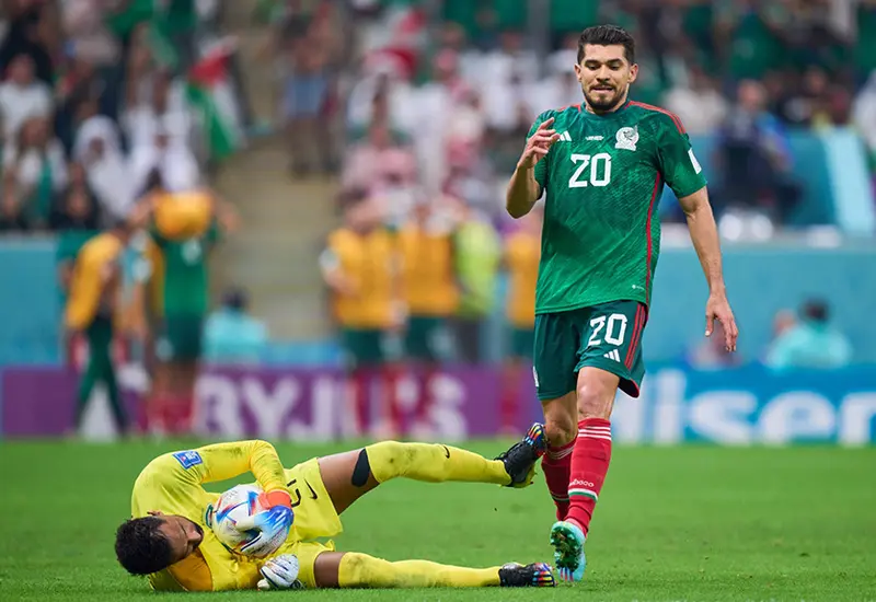 El portero de Arabia Saudita se mantuvo imbatible durante el primer tiempo.