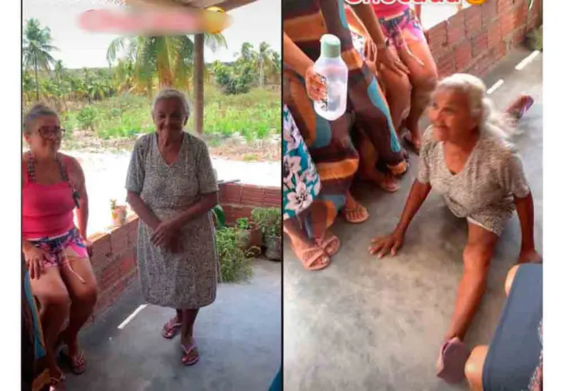 Noemia tiene 72 años y ha sorprendido al mundo con sus pasos de gimnasia.
