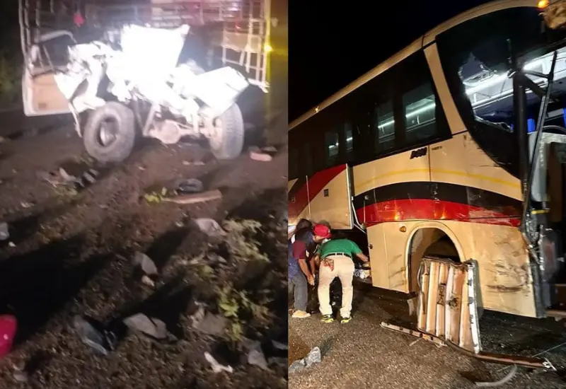 tractor-deshecho-autobus-chocado