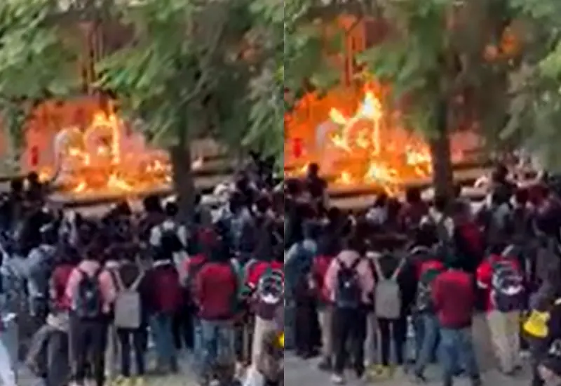 personas-protestando-alrededor-de-fuego
