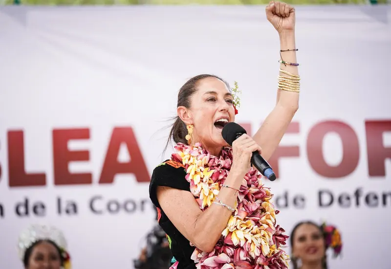 Claudia Sheinbaum en su recorrido por el país