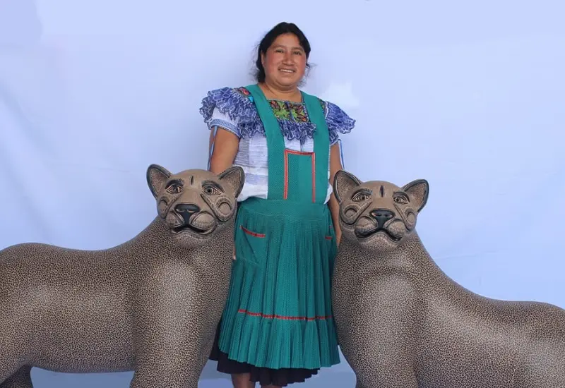 La maestra indígena Juana Gómez Ramírez 