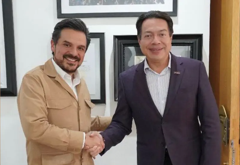 Zoé Robledo y Mario Delgado