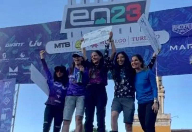 La oaxaqueña Ceci Ochoa obtuvo el segundo lugar en la categoría élite femenil, en la primera fecha del Campeonato Nacional MTB Enduro 2023.