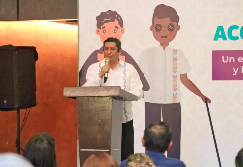 Bernardo Rodríguez Alamilla participó en el Foro “Personas con discapacidad, accesibilidad, inclusión, autonomía y dignidad”. Foto: Octavio Vélez