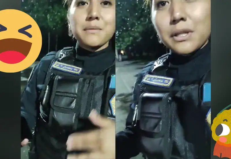 Policía borracha