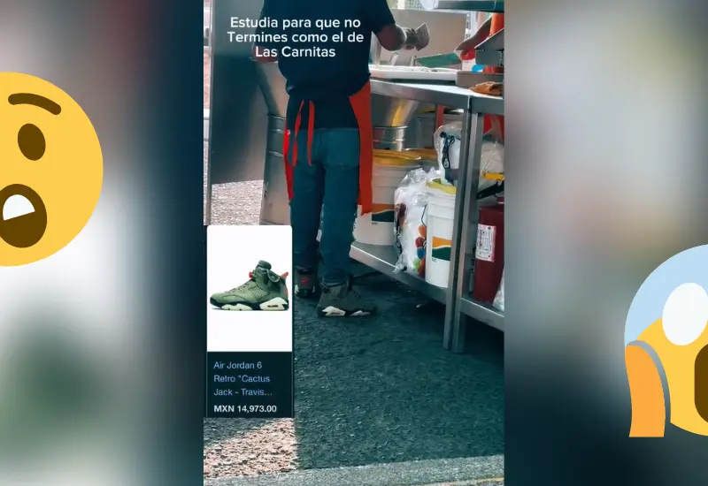 Taquero con tenis