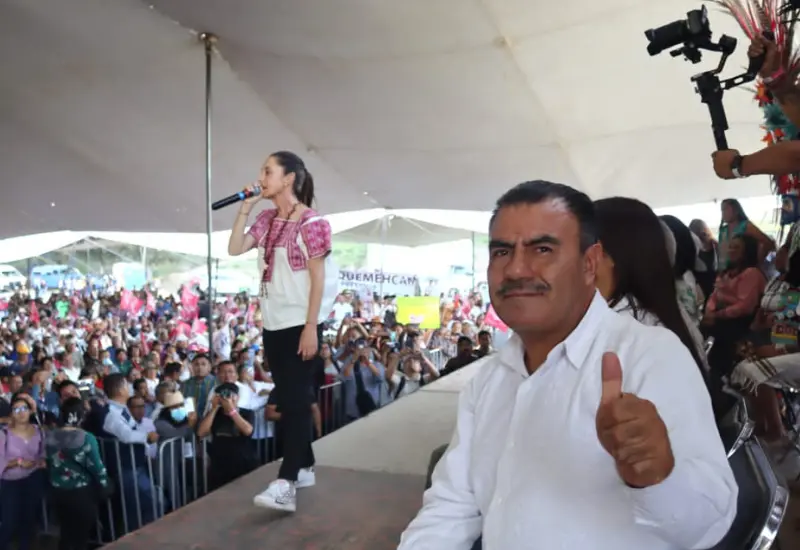 Claudia Sheinbaum en su recorrido por el país