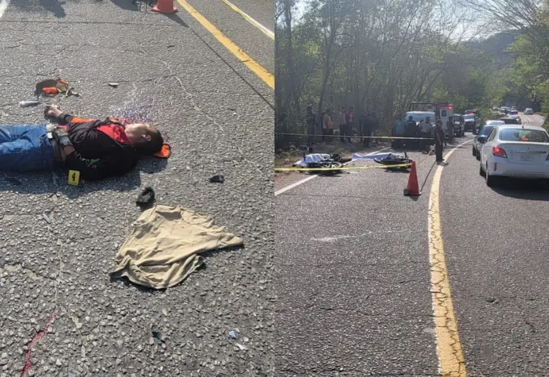 El accidente sucedió en el kilómetro 255+700 de la carretera federal 200.