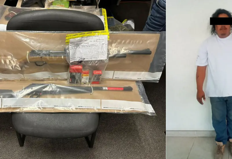 Le fueron decomisadas armas