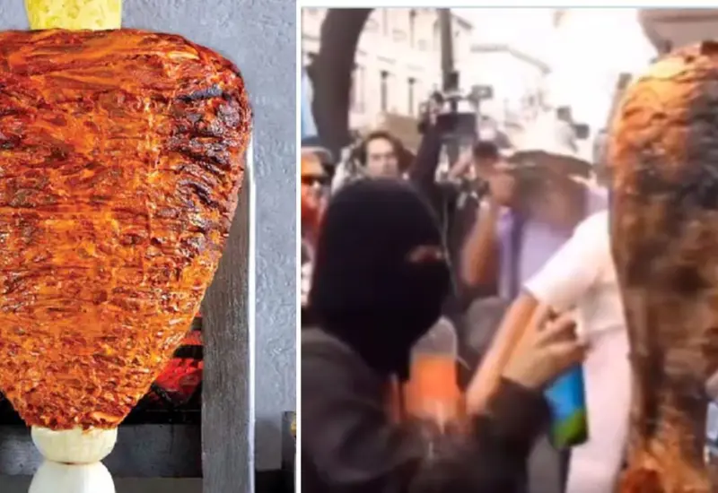mujers_vandalizan_trompo_tacos_pastor