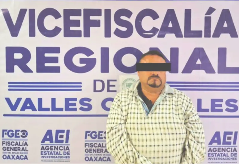 Uno de los presuntos de la venta de drogas en San Pablo Huixtepec, Zimatlán.