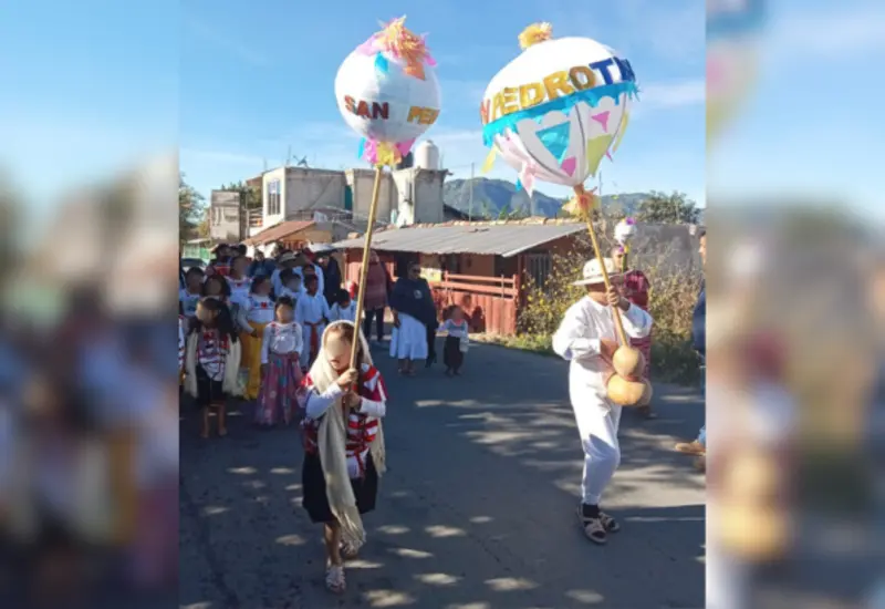 Casas de comedores del niño indígena celebran con calenda, encuentros sociales, arte y cultura.