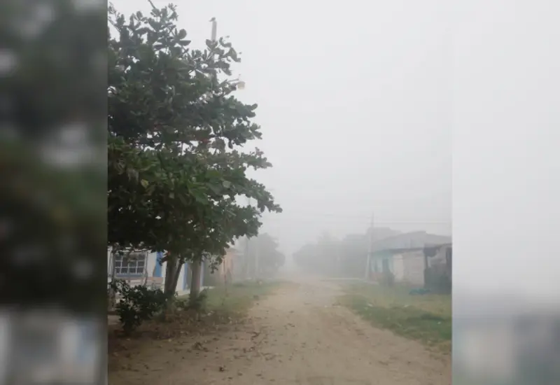 El fenómeno corresponde a una alta humedad que precede a días soleados y calurosos.
