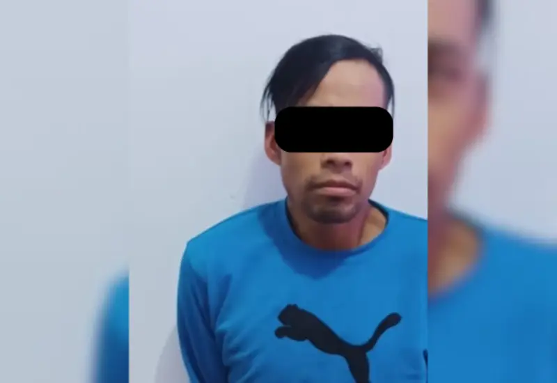 Baldomero fue detenido acusado del delito de robo ocurrido en Teotitlán de Flores Magón.