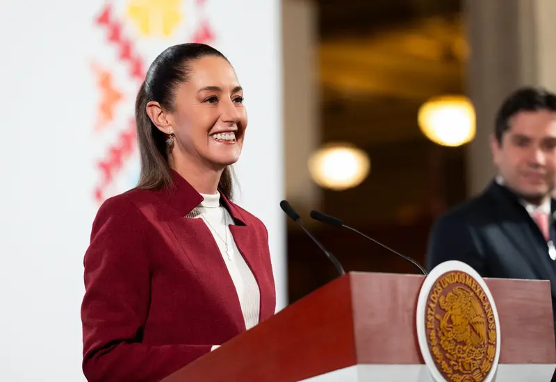 La presidenta de México, Claudia Sheinbaum Pardo, también informó del arribo en 2025 de cinco aviones Embraer para consolidar y fortalecer Mexicana de Aviación. 