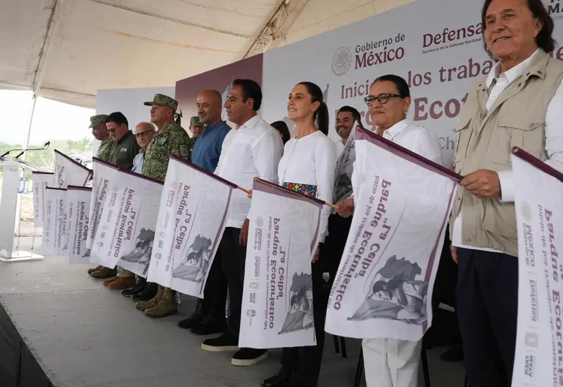 Ayer, la Jefa del Ejecutivo Federal encabezó la inauguración del Centro de Atención a Visitantes en Palenque.