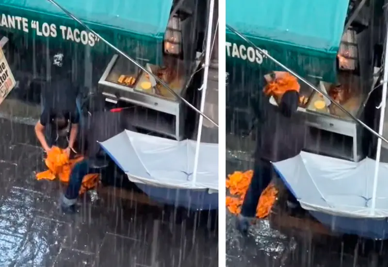 recogen_piso_trompo_pastor_taqueria