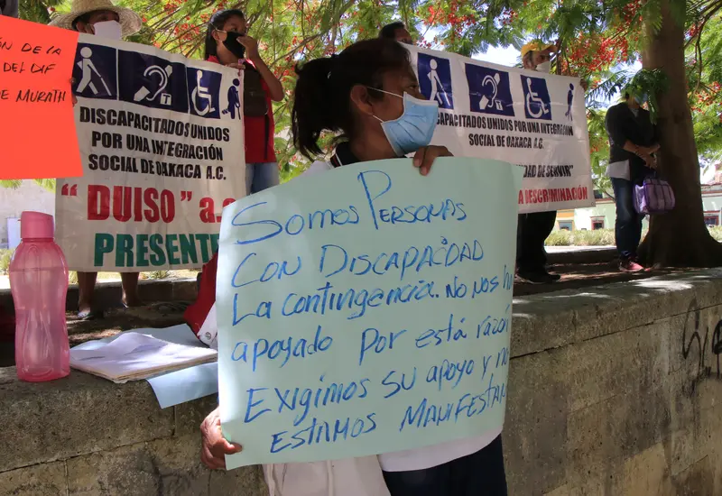 Personas discapacitadas no son tomados en cuenta.