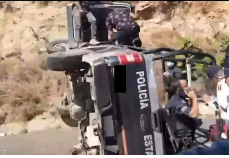 lesionados_accidente_elementos_oaxaca