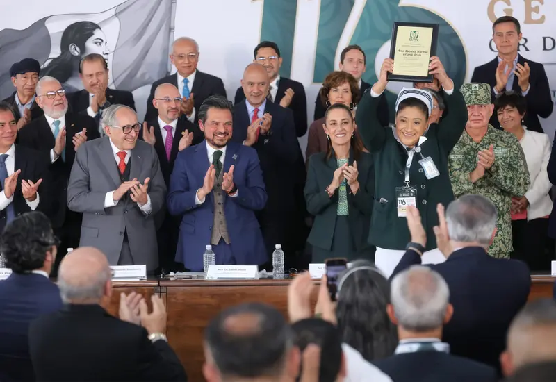 Vista de la 116 Asamblea General Ordinaria del IMSS, donde se discutió el plan para aumentar el número de camas.
