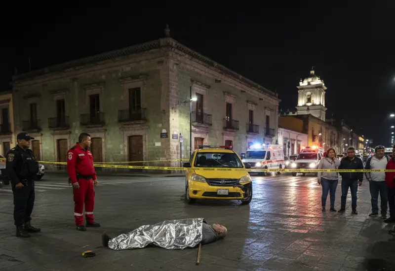 Imagen ilustrativa de un accidente vial en Oaxaca, representando la alarmante cifra de más de 500 muertes reportadas durante el año 2025.